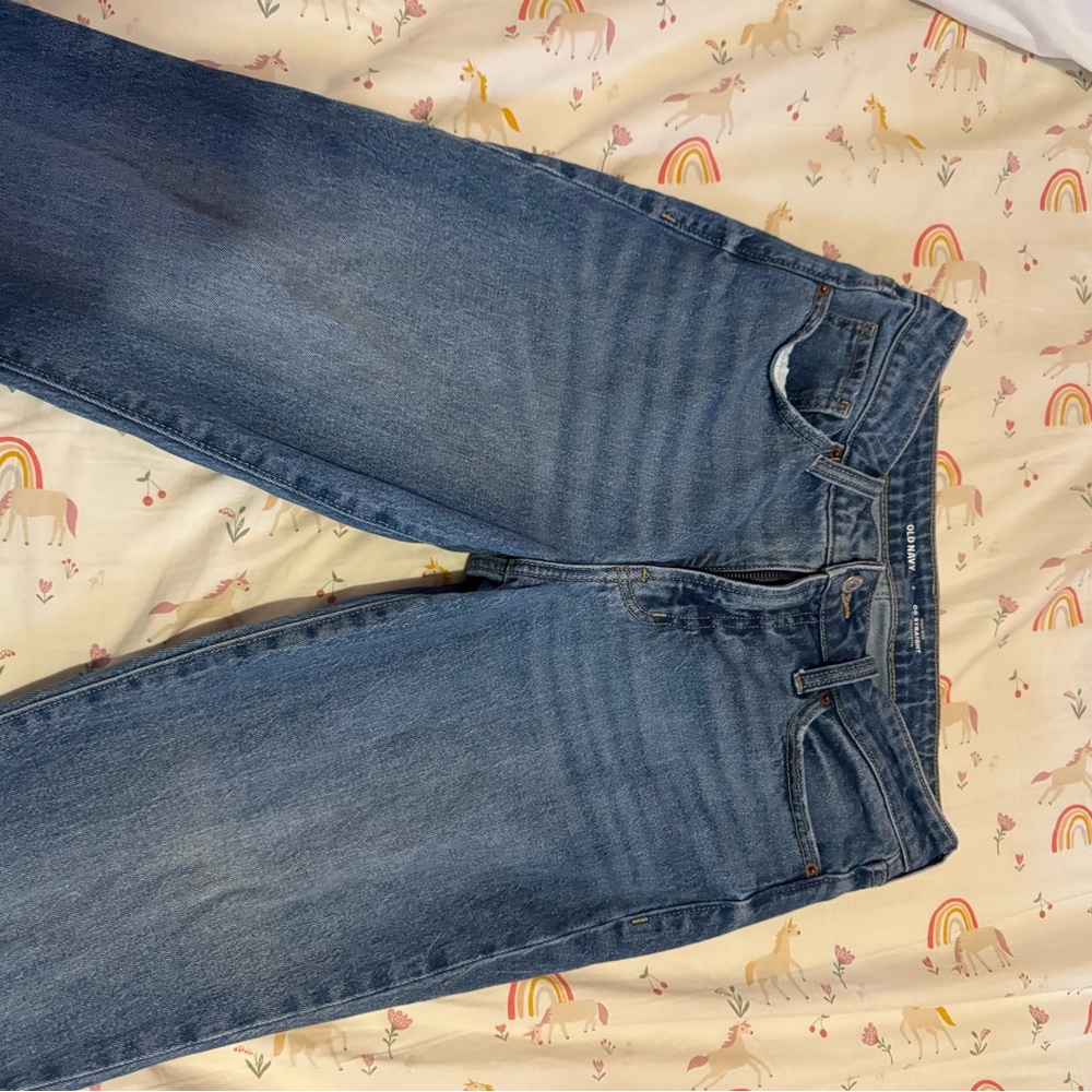 Old Navy Women's Straight Leg Jeans - Blue